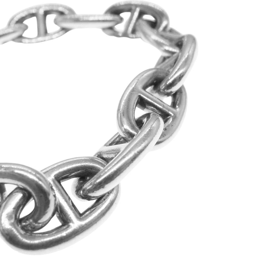 HERMES エルメス Chaine Dancre Bracelet MM 15 Links シェーヌ ダンクル ブレスレット MM 14コマ ブレスレット シルバー系【中古】
