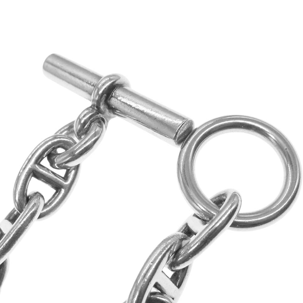 HERMES エルメス Chaine Dancre Bracelet MM 15 Links シェーヌ ダンクル ブレスレット MM 14コマ ブレスレット シルバー系【中古】