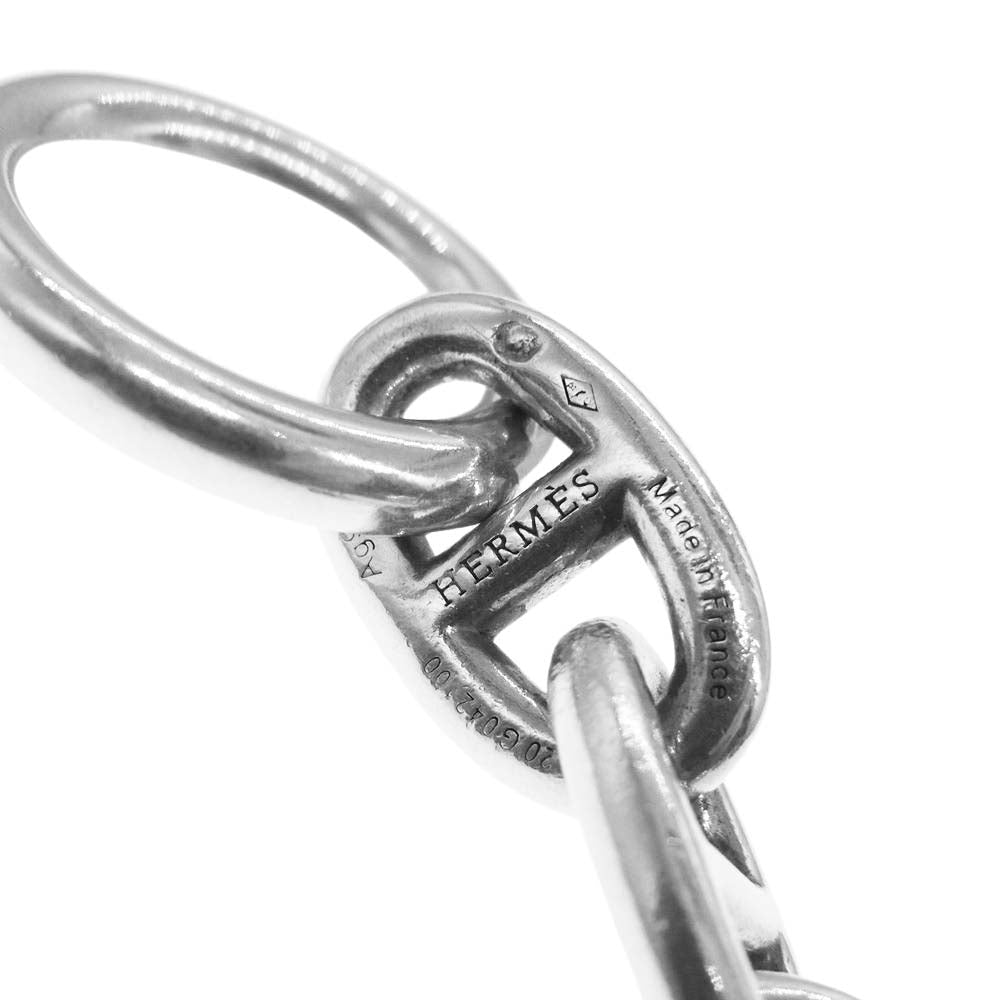HERMES エルメス Chaine Dancre Bracelet MM 15 Links シェーヌ ダンクル ブレスレット MM 14コマ ブレスレット シルバー系【中古】