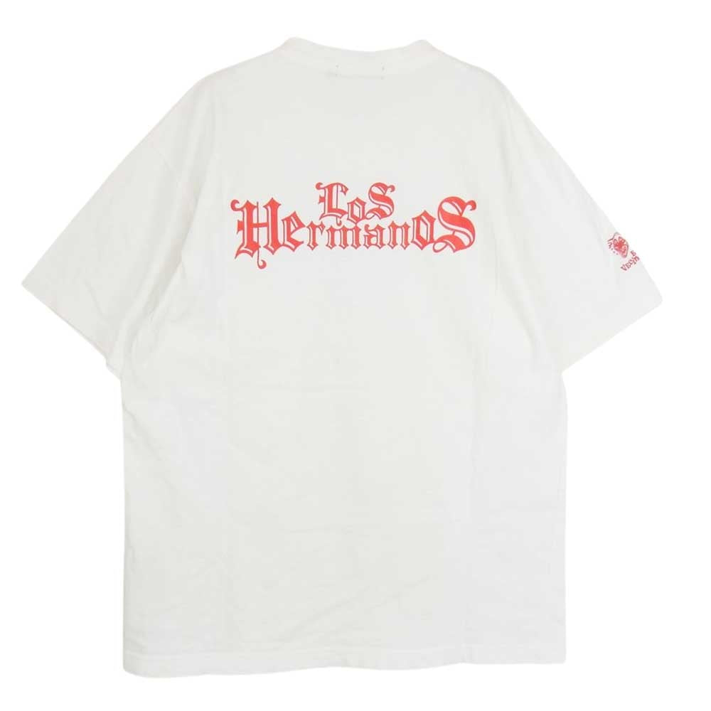NEIGHBORHOOD ネイバーフッド ロゴ プリント クルーネック 半袖 Tシャツ ホワイト系 M【中古】