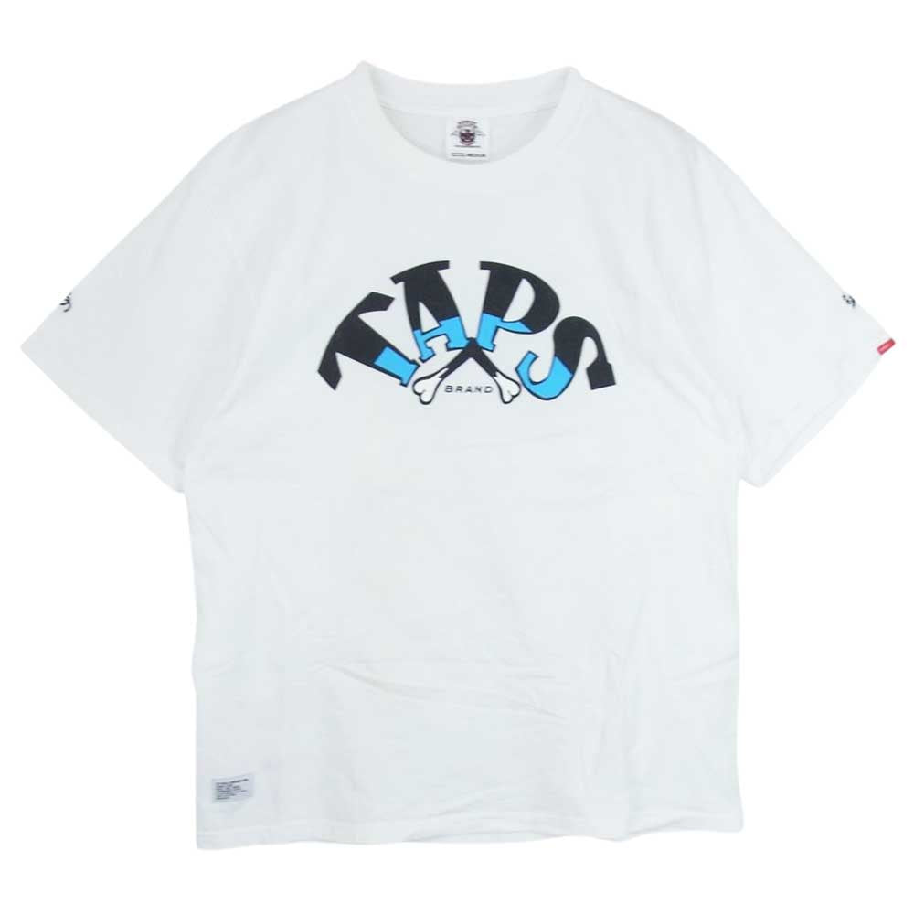 WTAPS ダブルタップス BULLINK社製 クロスボーン プリント 半袖 Tシャツ ホワイト系 M【中古】