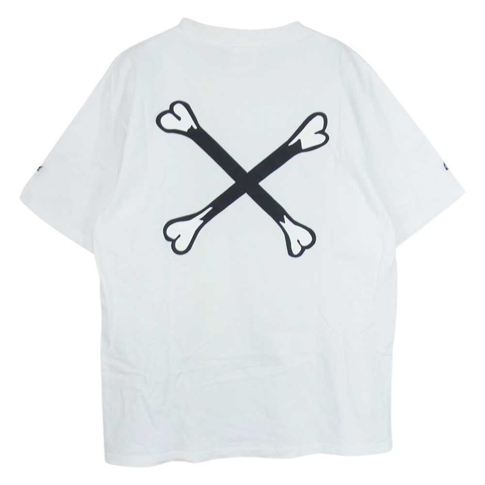 WTAPS ダブルタップス BULLINK社製 クロスボーン プリント 半袖 Tシャツ ホワイト系 M【中古】