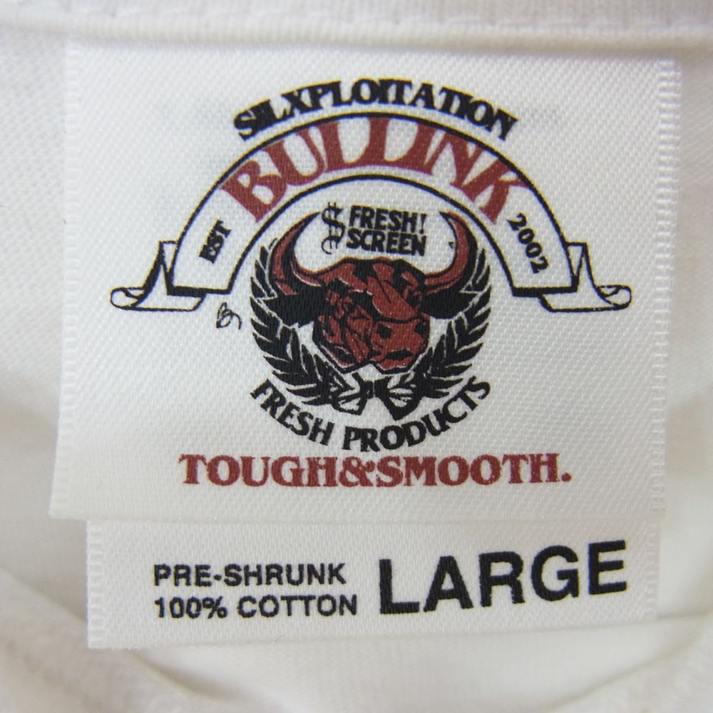 WTAPS ダブルタップス BULLINK社製 RISE ABOVE プリント 半袖 Tシャツ ホワイト系 L【中古】