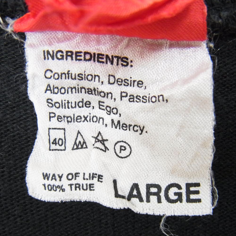 WTAPS ダブルタップス 09AW 092ATDT-CSM12 DAZED AND CONFUSED QB TEE フットボール Tシャツ ブラック系 L【中古】