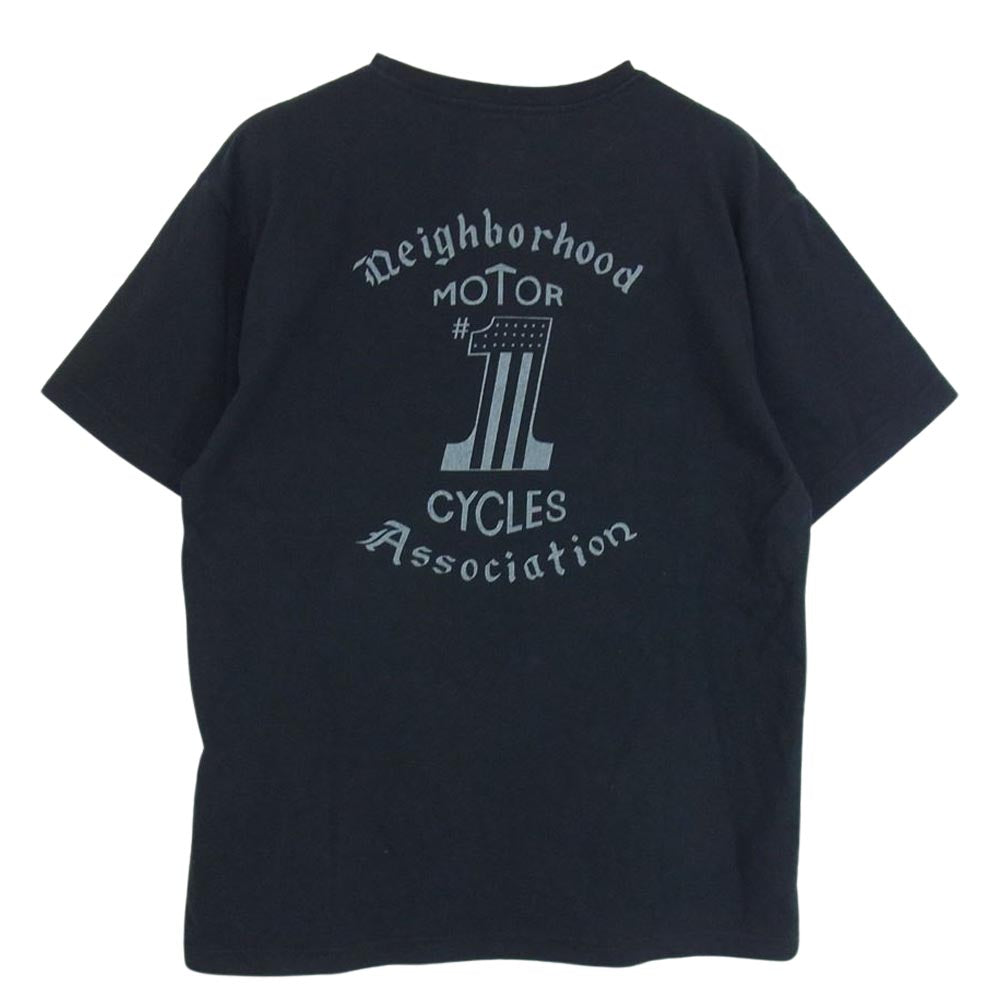 NEIGHBORHOOD ネイバーフッド MOTOR CYCLES ASSOCIATION TEE モーターサイクル アソシエーション 半袖 Tシャツ ブラック系 2【中古】