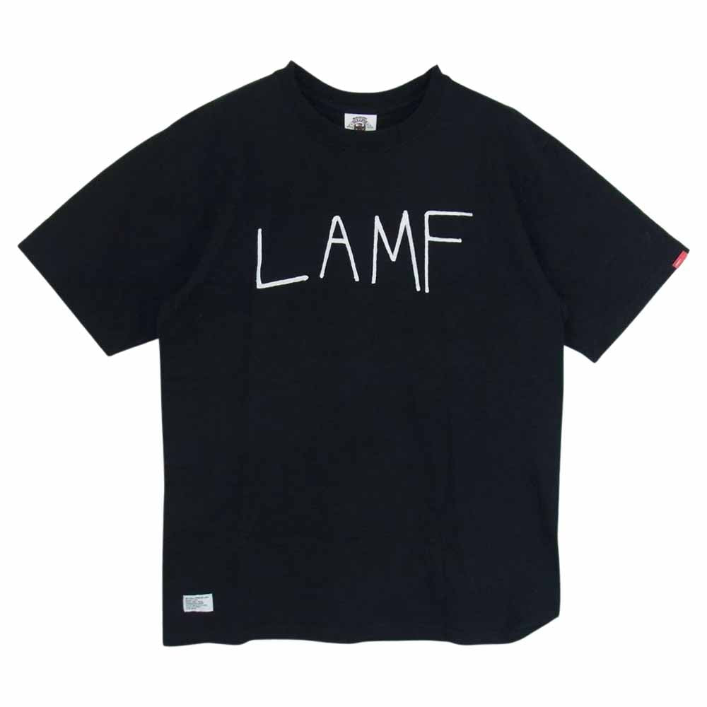 WTAPS ダブルタップス BULLINK社製 LAMF 刺繍 半袖 Tシャツ ブラック系 L【中古】