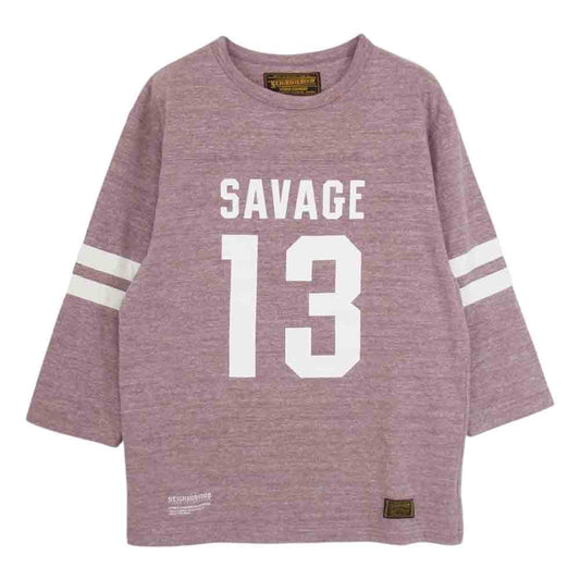NEIGHBORHOOD ネイバーフッド 102ATNH-CSM01 PACKERS ECR CREW 3Q 七分袖 ナンバリング プリント フットボール Tシャツ エンジ系 M【中古】