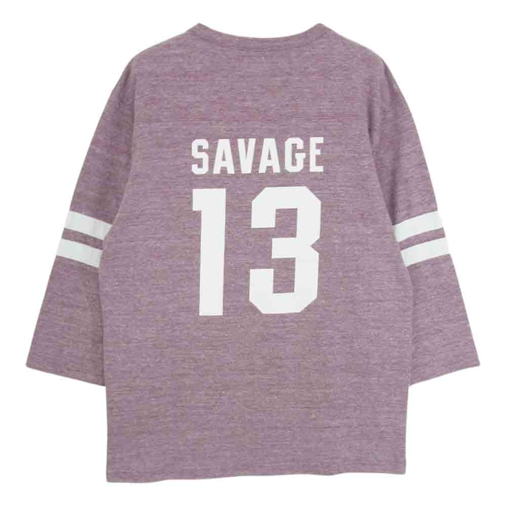 NEIGHBORHOOD ネイバーフッド 102ATNH-CSM01 PACKERS ECR CREW 3Q 七分袖 ナンバリング プリント フットボール Tシャツ エンジ系 M【中古】