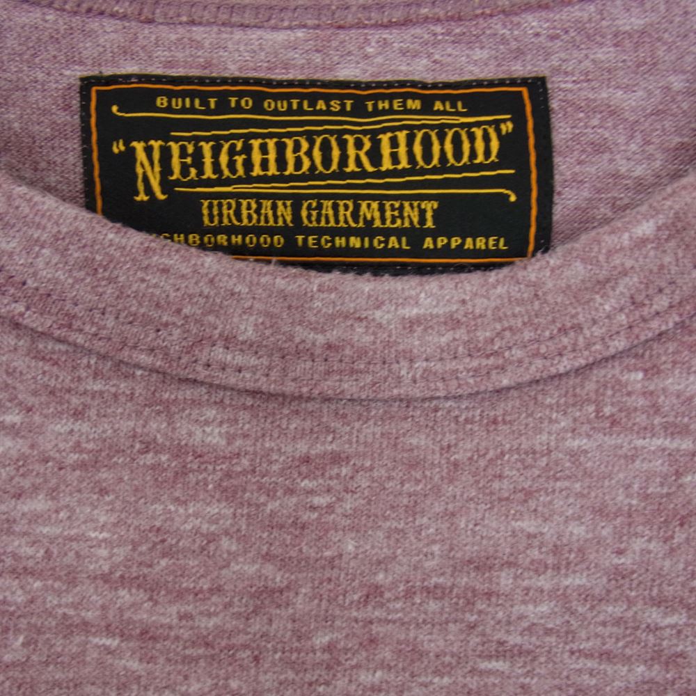 NEIGHBORHOOD ネイバーフッド 102ATNH-CSM01 PACKERS ECR CREW 3Q 七分袖 ナンバリング プリント フットボール Tシャツ エンジ系 M【中古】