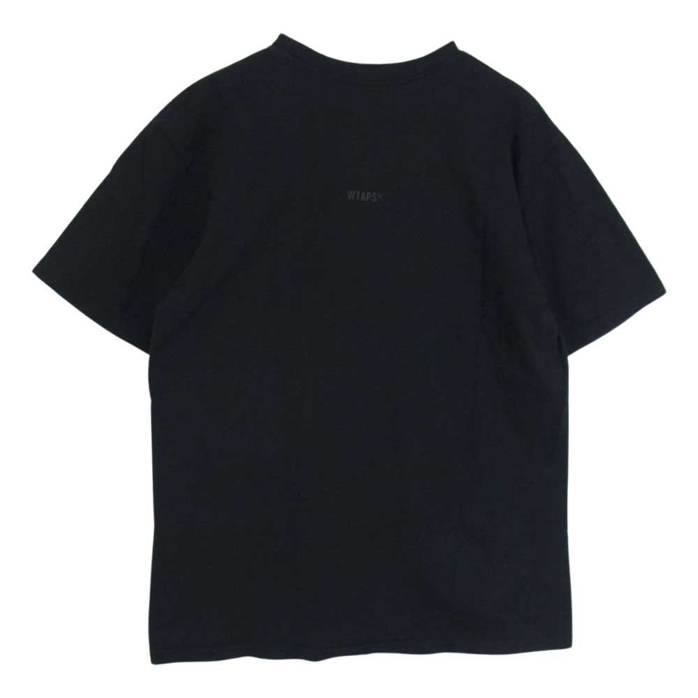 WTAPS ダブルタップス 21SS LONG LIVE WTAPS ロゴ 半袖 Tシャツ ブラック系 02【中古】