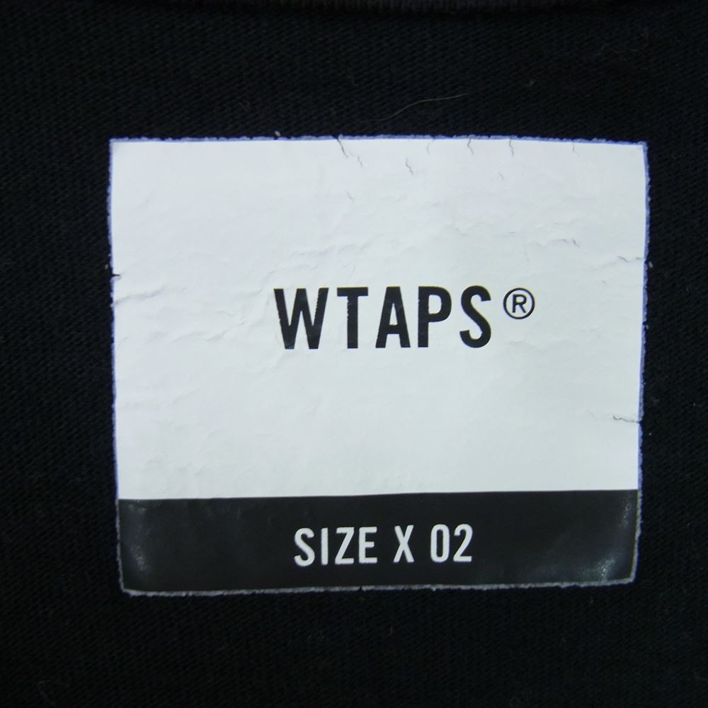 WTAPS ダブルタップス 21SS LONG LIVE WTAPS ロゴ 半袖 Tシャツ ブラック系 02【中古】