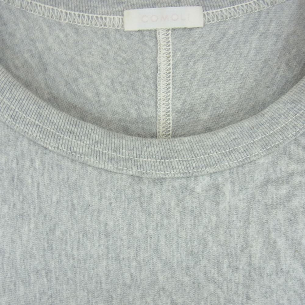 COMOLI コモリ 20SS R01-05007 フットボール 長袖 Tシャツ HEATHER GRAY グレー系 1【中古】