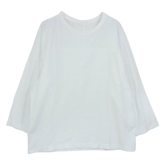 COMOLI コモリ 20AW S03-05003 フットボール 長袖 Tシャツ WHITE ホワイト系【中古】