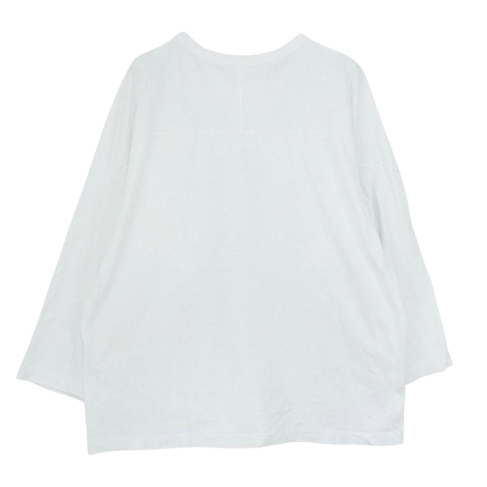 COMOLI コモリ 20AW S03-05003 フットボール 長袖 Tシャツ WHITE ホワイト系【中古】