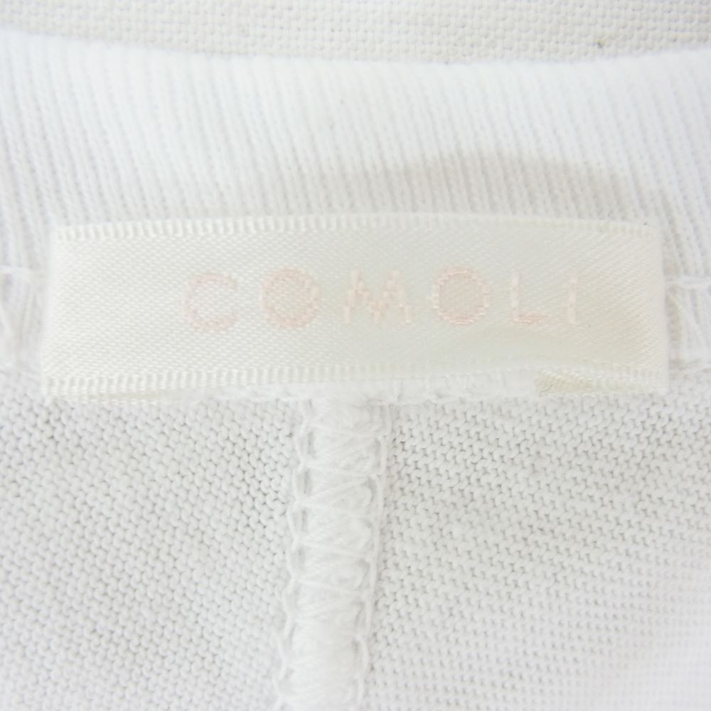 COMOLI コモリ 20AW S03-05003 フットボール 長袖 Tシャツ WHITE ホワイト系【中古】