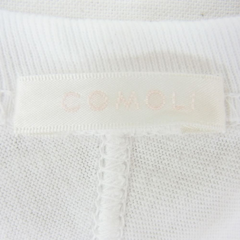 COMOLI コモリ 20AW S03-05003 フットボール 長袖 Tシャツ WHITE ホワイト系【中古】
