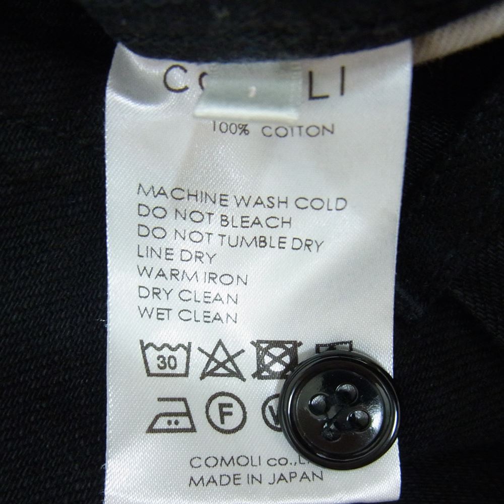 COMOLI コモリ 17SS K01-03005 ベルテッド デニム パンツ ブラック系 1【中古】