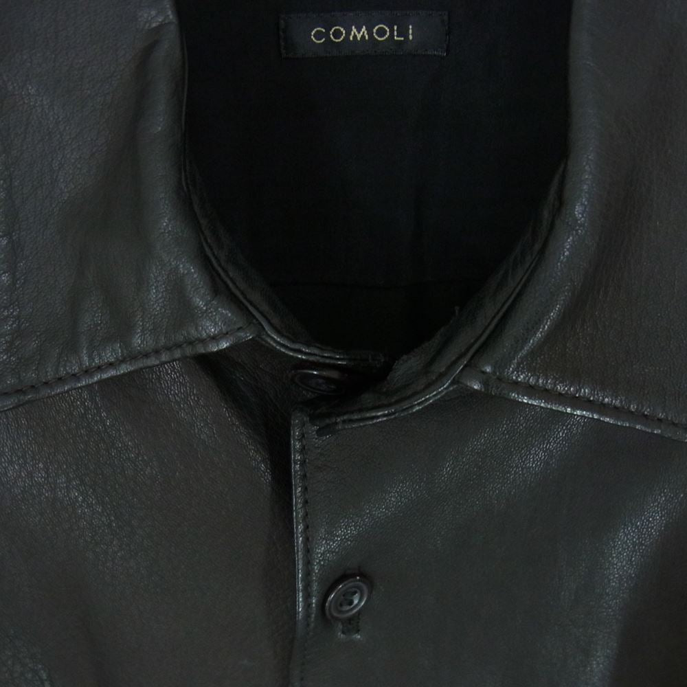 COMOLI コモリ 20AW S03-01015 LEATHER SHIRT ディアスキン COMOLI コモリ 20AW S03-01015 LEATHER SHIRT ディアスキン