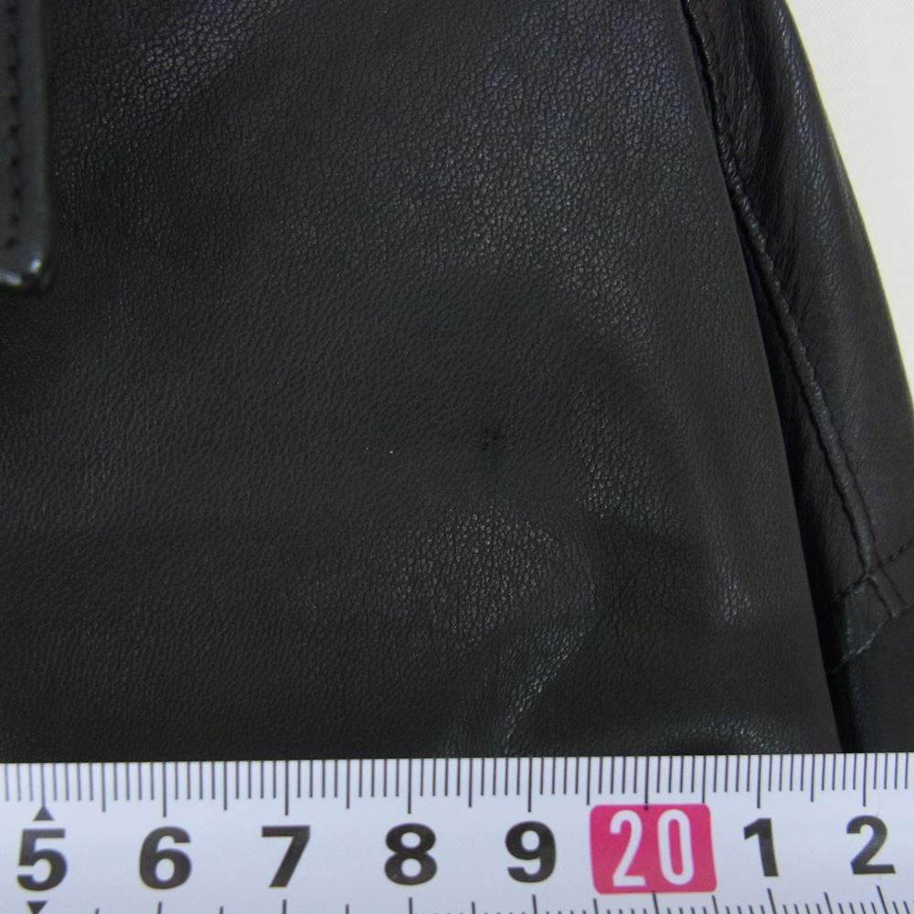 COMOLI コモリ 20AW S03-01015 LEATHER SHIRT ディアスキン レザー シャツ ブラック系 2【中古】