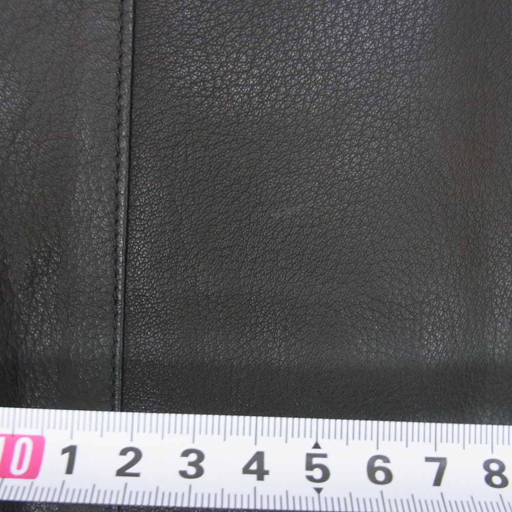 COMOLI コモリ 20AW S03-01015 LEATHER SHIRT ディアスキン レザー シャツ ブラック系 2【中古】
