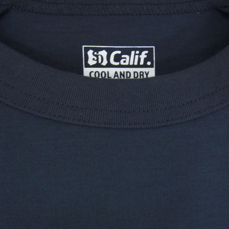 STANDARD CALIFORNIA スタンダードカリフォルニア Tech Dry Logo Long Sleeve テック ドライ ロゴ ロング スリーブ ロンT Tシャツ ネイビー系 M【極上美品】【中古】