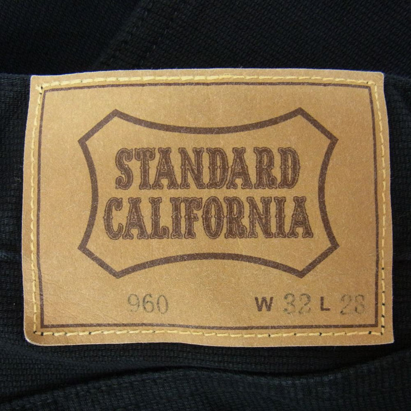 STANDARD CALIFORNIA スタンダードカリフォルニア SD Pique Pants ピケ パンツ ブラック系 32【極上美品】【中古】