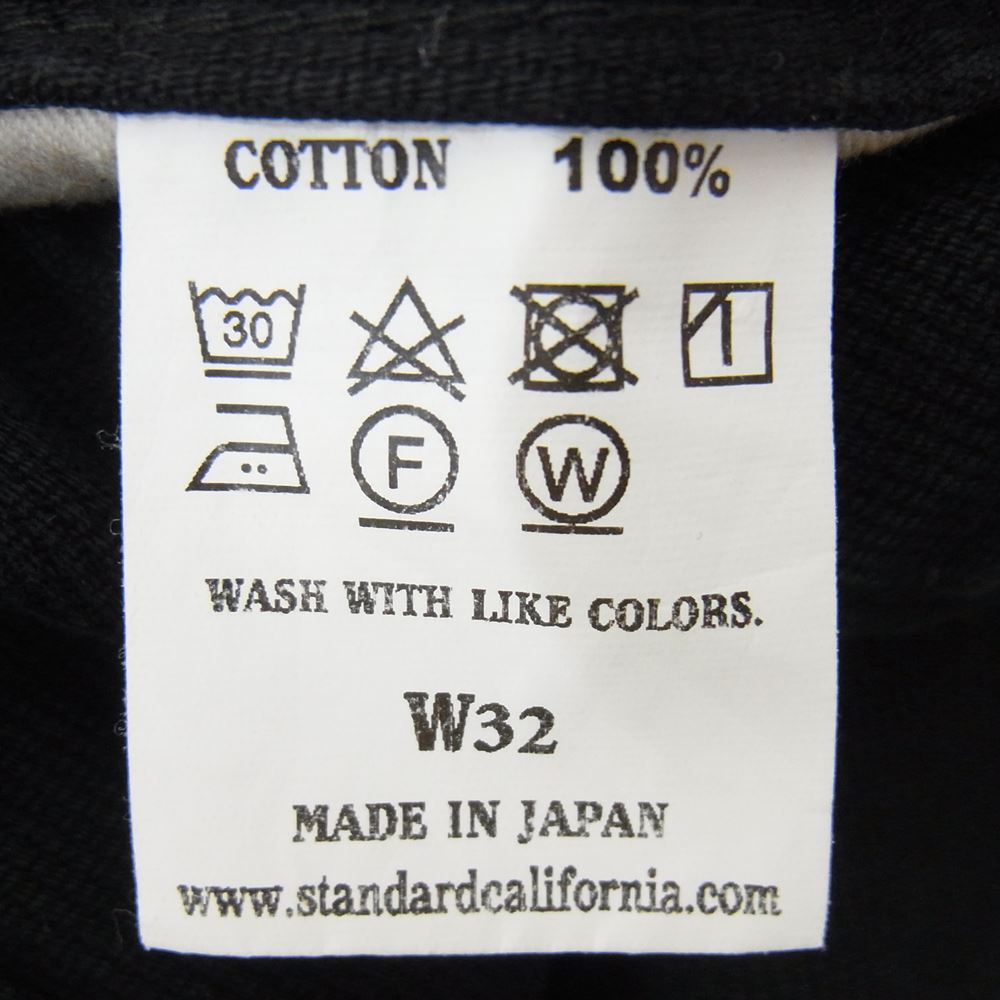 STANDARD CALIFORNIA スタンダードカリフォルニア SD Pique Pants ピケ パンツ ブラック系 32【極上美品】【中古】
