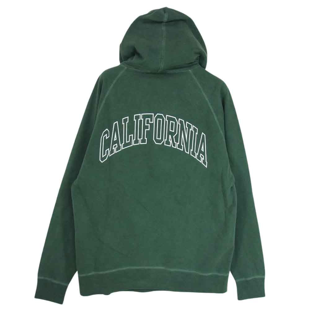 STANDARD CALIFORNIA スタンダードカリフォルニア Pima Cotton Hood Sweat ピマコットン フード スウェット プルパーカー グリーン系 M【極上美品】【中古】