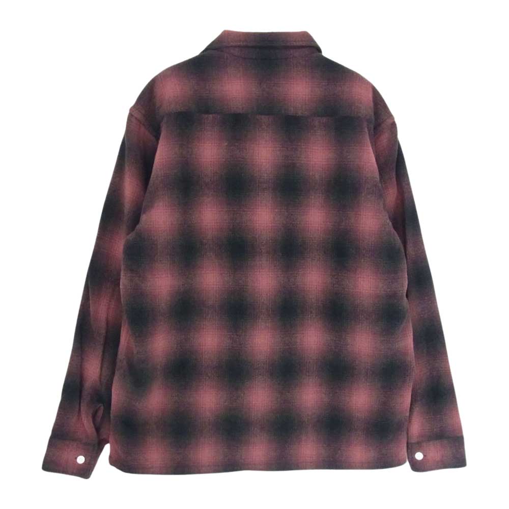 STANDARD CALIFORNIA スタンダードカリフォルニア オンブレ チェック ウール シャツ エンジ系 M【極上美品】【中古】