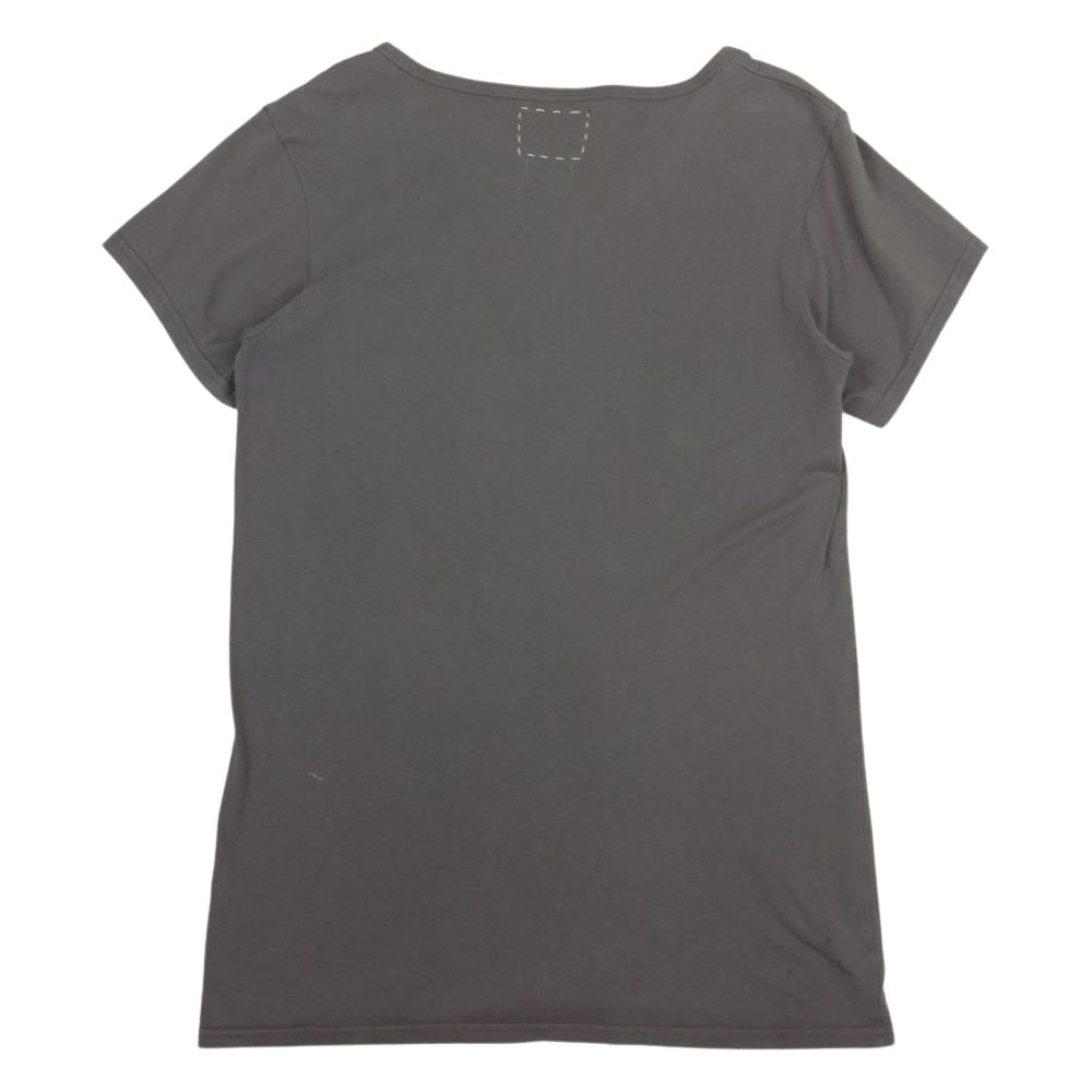 VISVIM ビズビム 14SS 0114105010006 D. SCOOP HENLEY S/S スクープ 半袖 ヘンリーネック Tシャツ ブラウン系 1【中古】