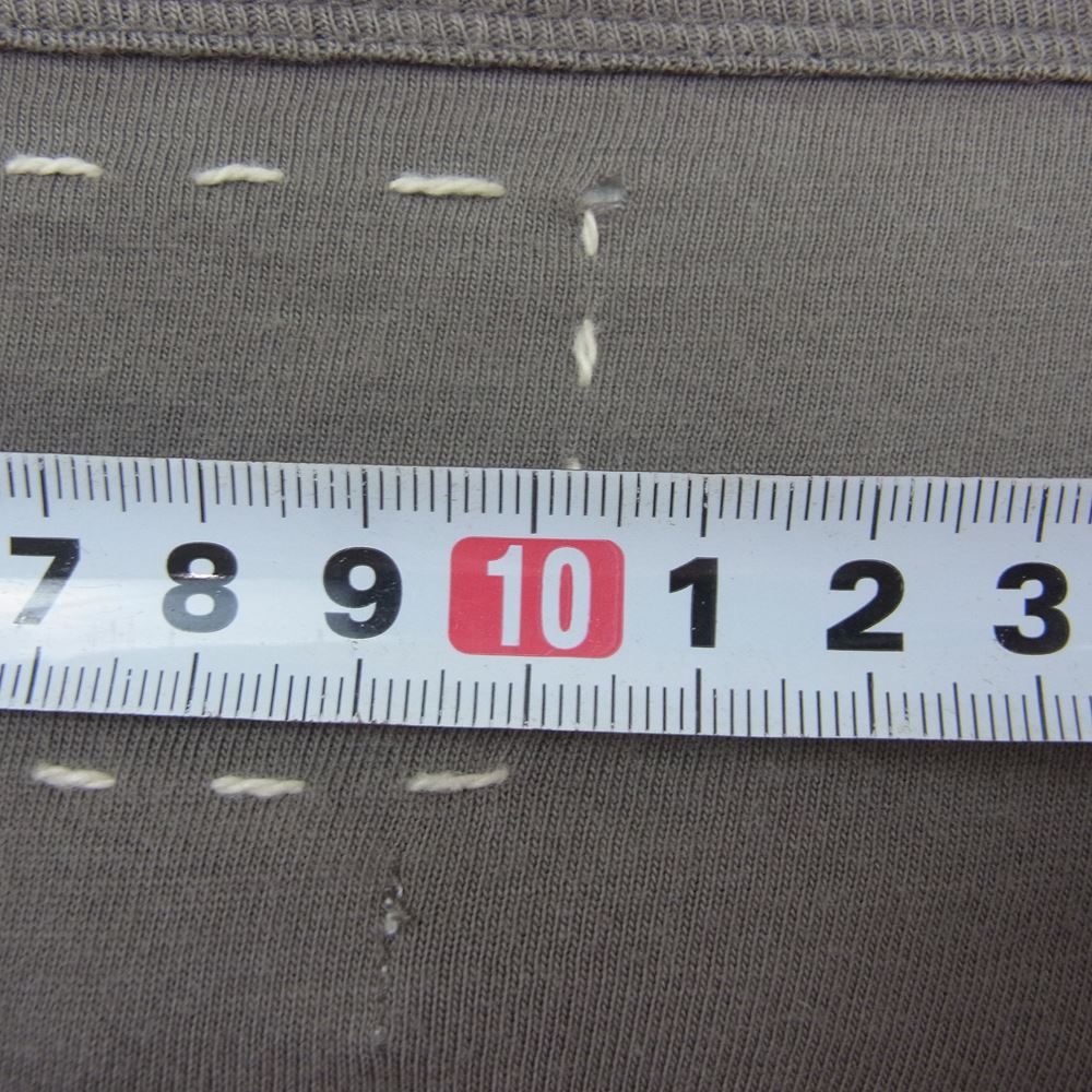 VISVIM ビズビム 14SS 0114105010006 D. SCOOP HENLEY S/S スクープ 半袖 ヘンリーネック Tシャツ ブラウン系 1【中古】