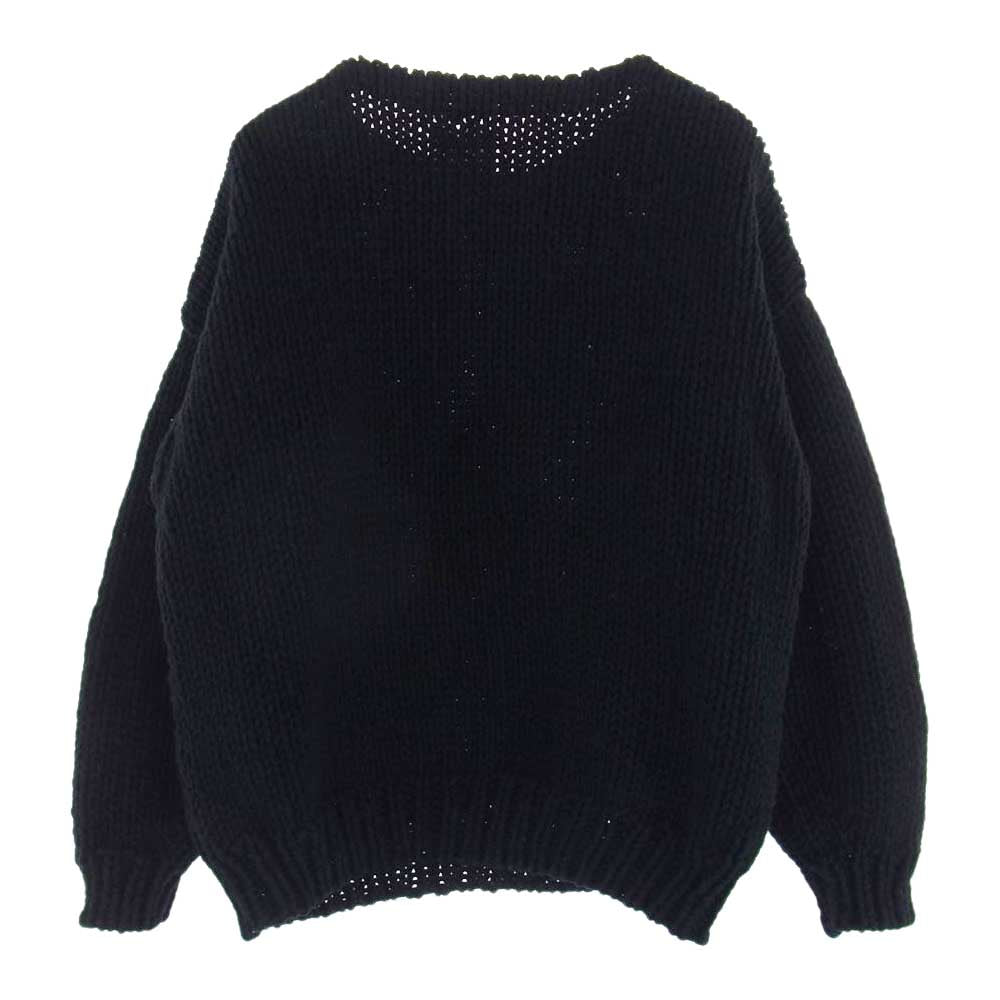 VISVIM ビズビム 22AW 0122205012002 AMPLUS BOATNECK HAND-KNIT アンプラス ボートネック ハンド ニット セーター ブラック系 1【中古】