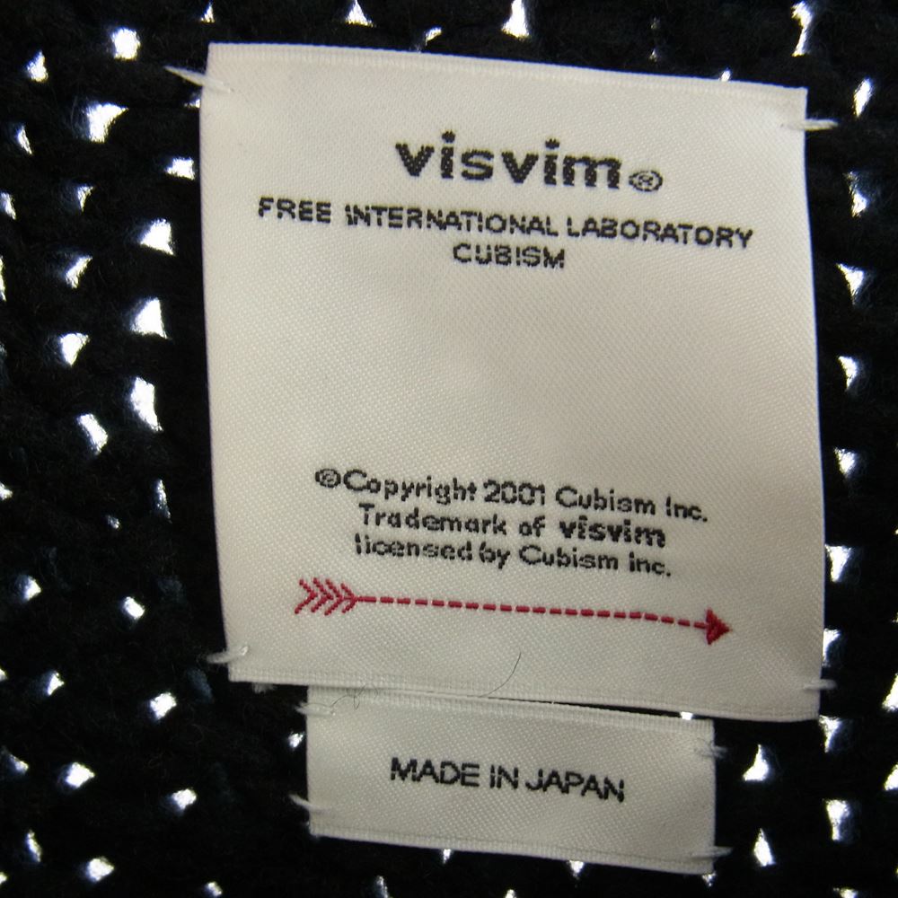 VISVIM ビズビム 22AW 0122205012002 AMPLUS BOATNECK HAND-KNIT アンプラス ボートネック ハンド ニット セーター ブラック系 1【中古】