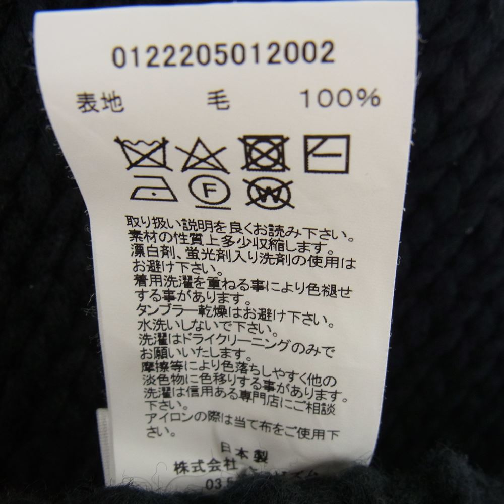 VISVIM ビズビム 22AW 0122205012002 AMPLUS BOATNECK HAND-KNIT アンプラス ボートネック ハンド ニット セーター ブラック系 1【中古】