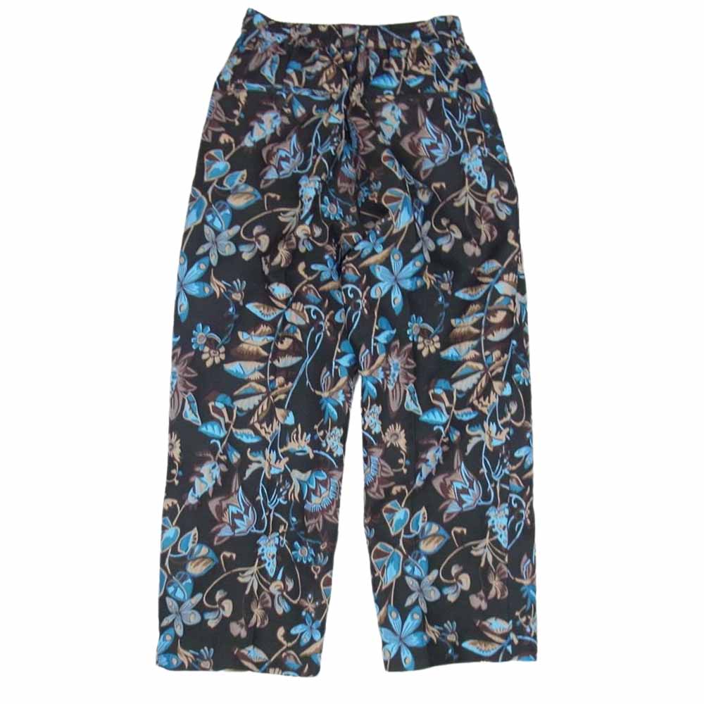 メゾンスペシャル フクレリーフ ジャガード ワンタック ワイド パンツ ブルー系 OO【中古】