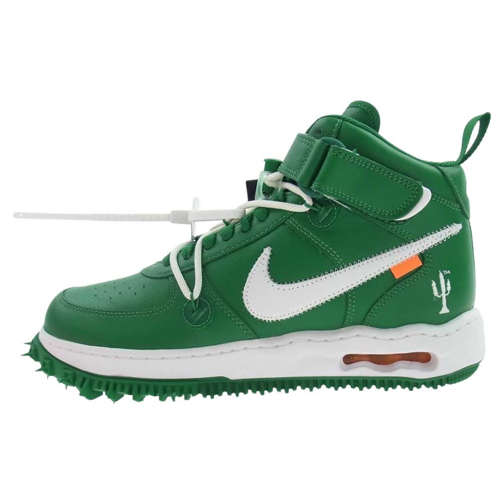 NIKE ナイキ DR0500-300 × Off-White オフホワイト Air Force 1 Mid SP LTHR Pine Green エアフォース ミッド パイン グリーン グリーン系 27cm【新古品】【未使用】【中古】