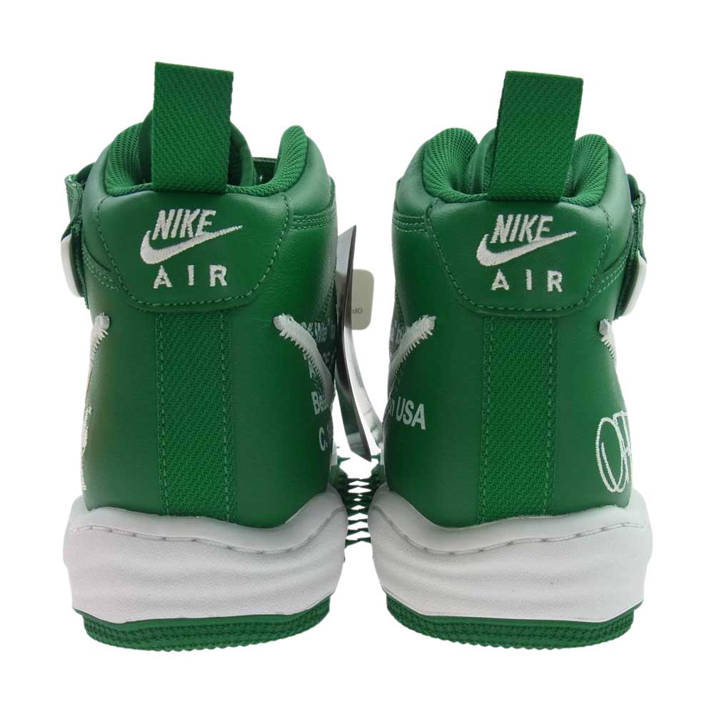 NIKE ナイキ DR0500-300 × Off-White オフホワイト Air Force 1 Mid SP LTHR Pine Green エアフォース ミッド パイン グリーン グリーン系 27cm【新古品】【未使用】【中古】