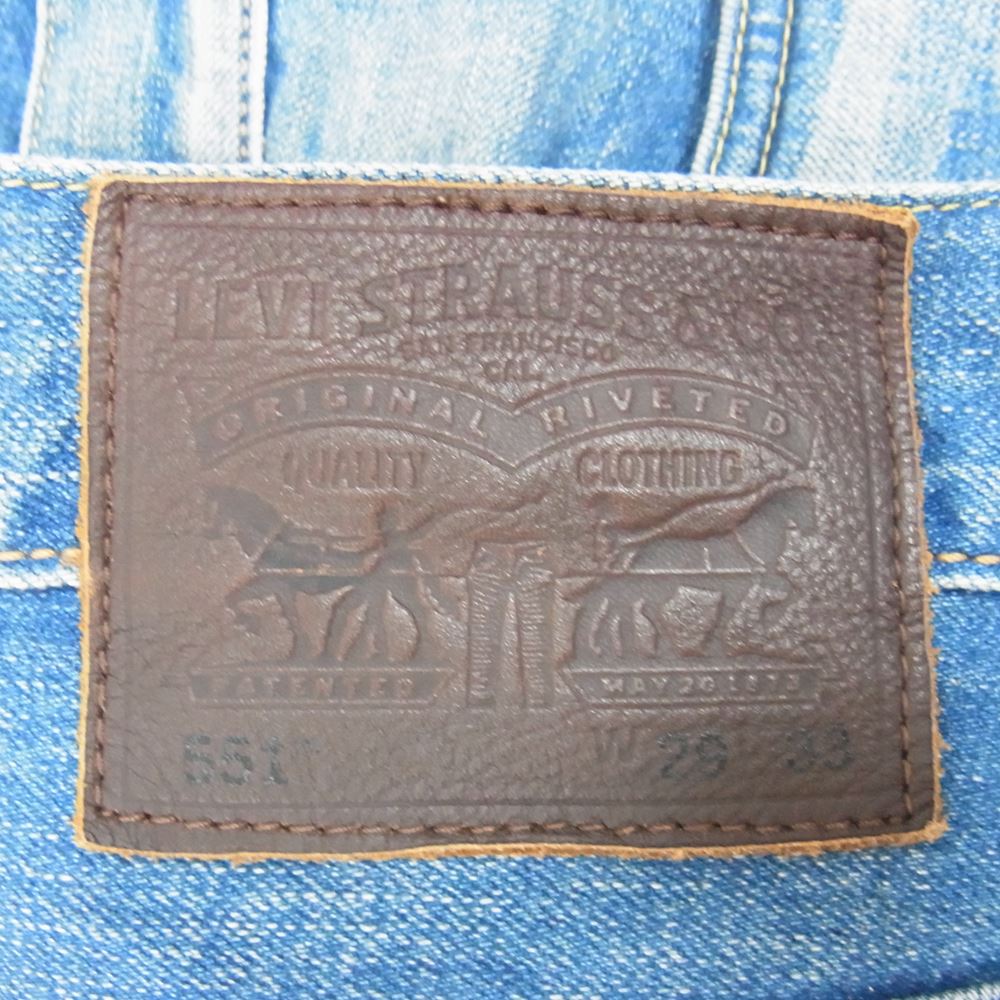 Levi's リーバイス PC9-86512-0001 551 スモールE ジップフライ ストレート デニムパンツ ジーンズ インディゴブルー系 W29 L33【中古】