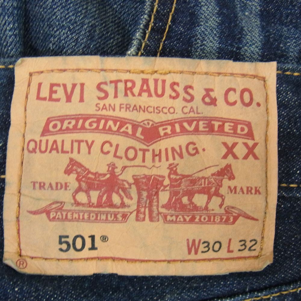 Levi's リーバイス 03501-00 501 ボタン裏359 スモールE ボタンフライ デニムパンツ ジーンズ W30/L32  インディゴブルー系 W30 L32【中古】