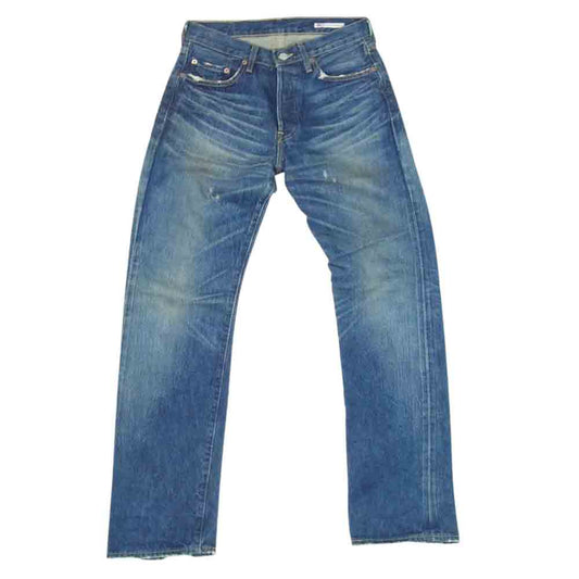 Levi's リーバイス US501-00 復刻 501 USモデル 赤耳 セルビッジ デニム パンツ インディゴブルー系 W29 L32【中古】