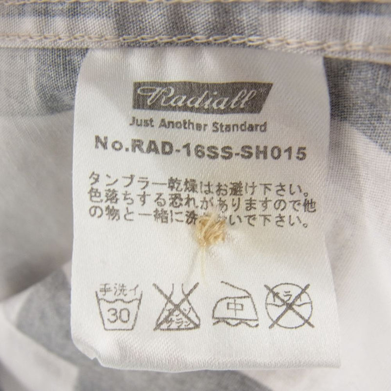 RADIALL ラディアル 16SS RAD-16SS-SH015 オープンカラー チェック 長袖 シャツ マルチカラー系 M【中古】