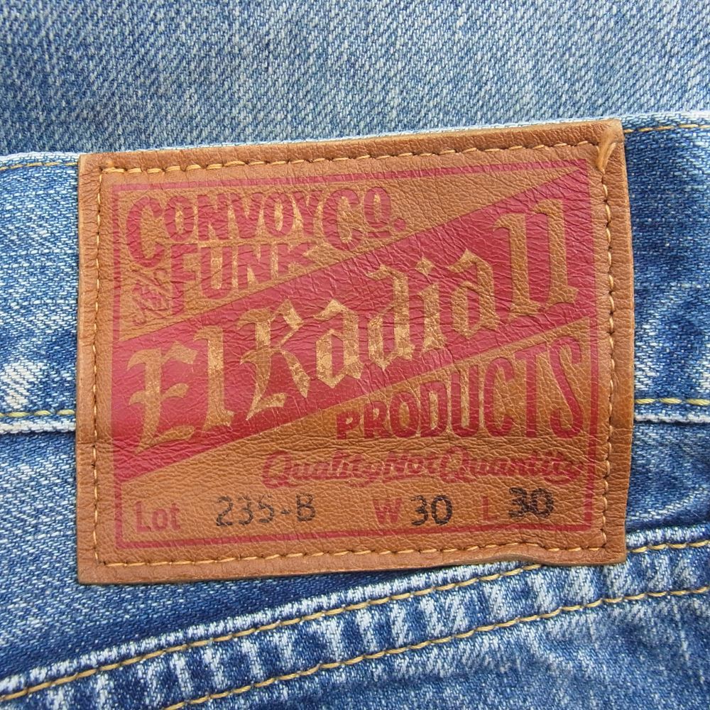 RADIALL ラディアル 235-B ストレート デニムパンツ ジーンズ インディゴ ライトブルー系 W30 L30【中古】