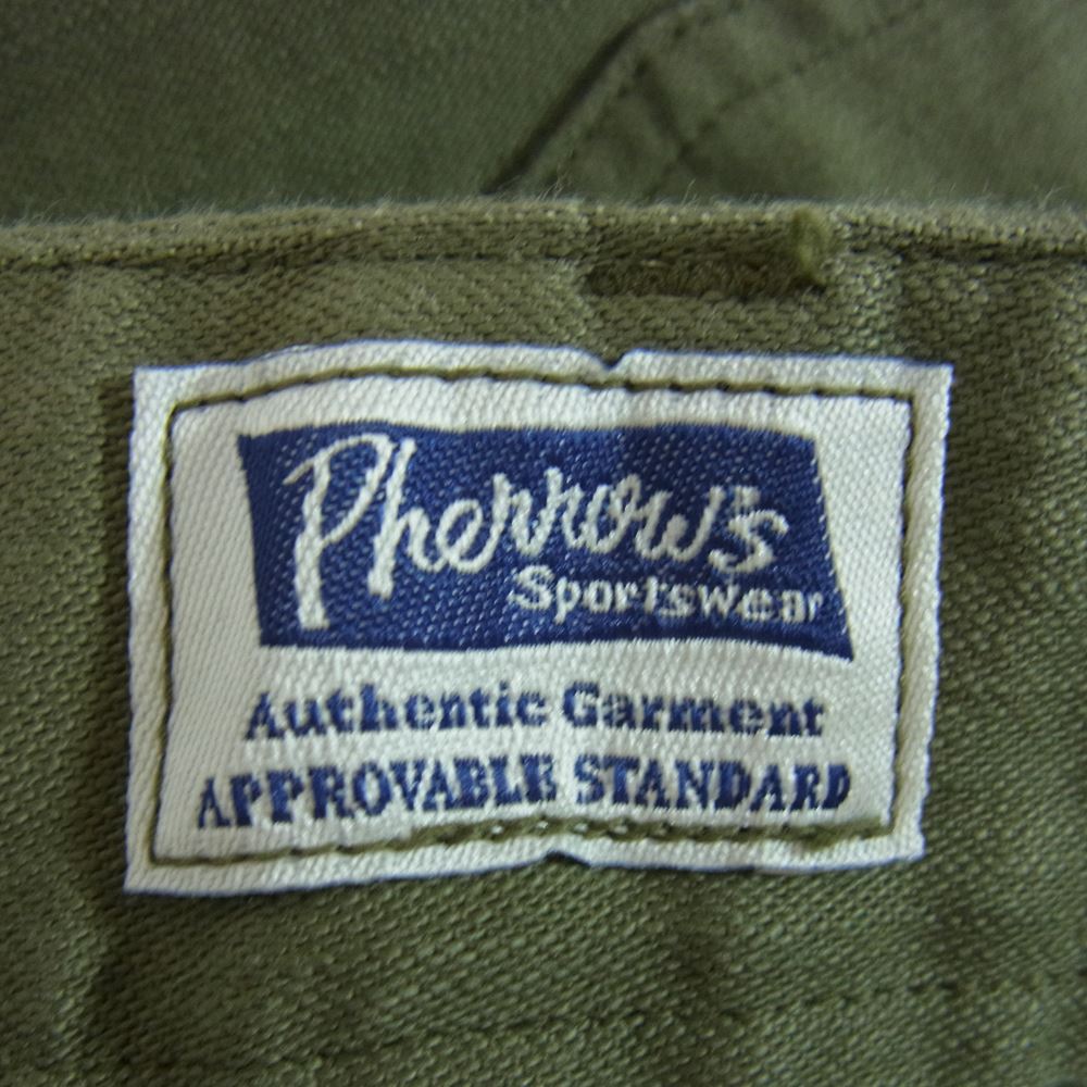 Pherrow's フェローズ ミリタリー ベイカー パンツ グリーン系 30【美品】【中古】