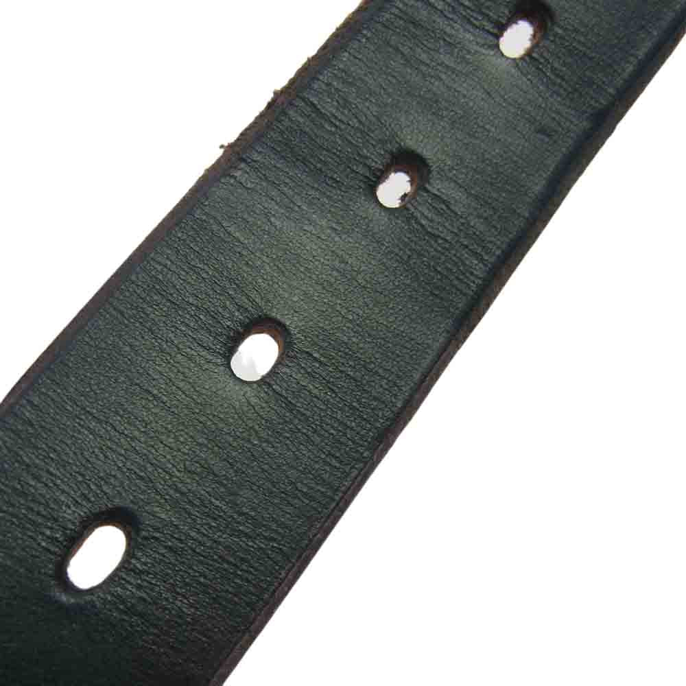 ヴィンテージワークス DH5713 18490 8角オリジナルバックル ベジタブルタンニンレザー ベルト ブラック系【中古】