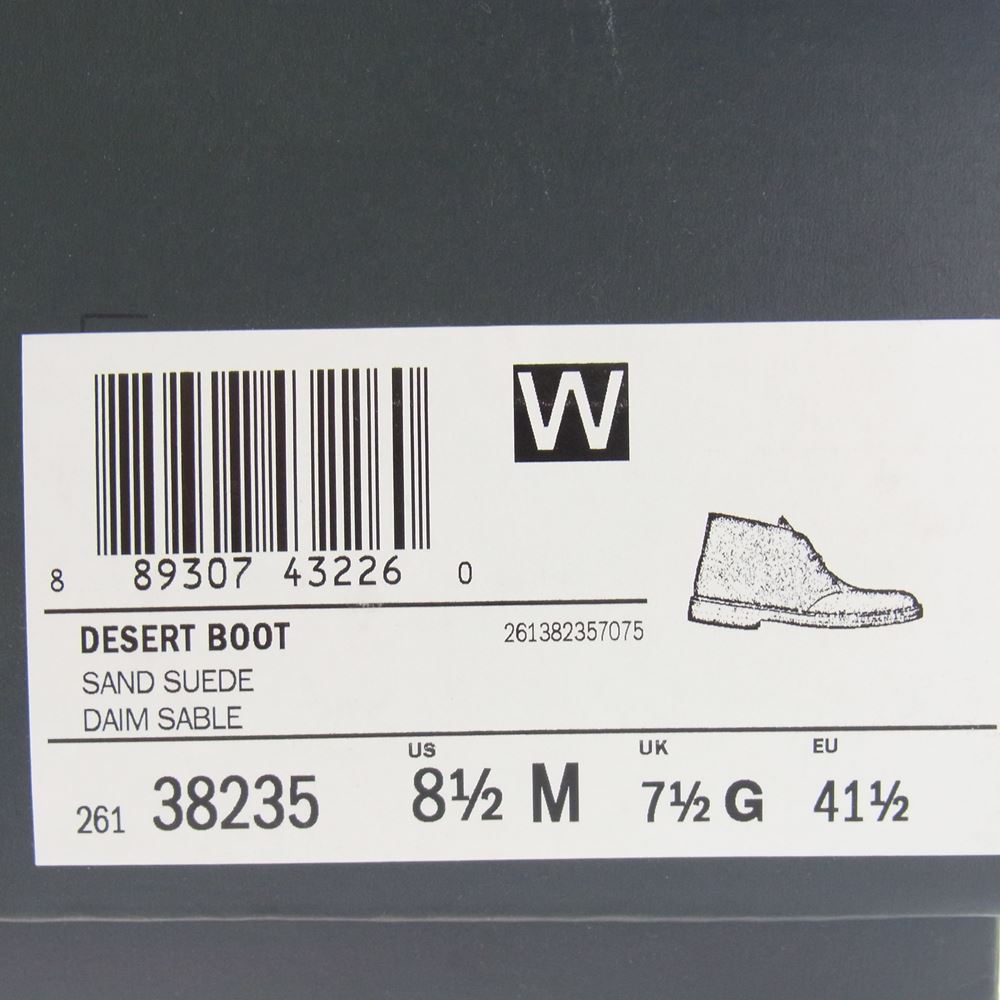 Clarks クラークス 38235 DESERT BOOT サンドスエード デザート ブーツ ベージュ系 US8.5【中古】