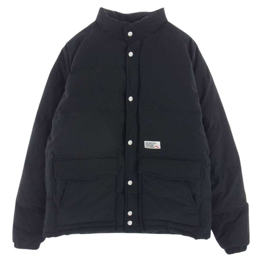 HideandSeek ハイドアンドシーク 19AW DOWN JACKET 撥水コットンナイロン ダウンジャケット ブラック系【中古】