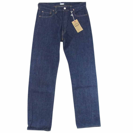 WAREHOUSE ウエアハウス DUCK DIGGER ダックディガー ボタンフライ デニム パンツ インディゴブルー系 W32【中古】