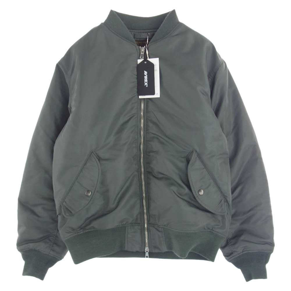 AVIREX アヴィレックス 6122162 BEAUTY&YOUTH UNITED ARROWS ユナイテッドアローズ別注 MA-1 ブルゾン カーキ系 38 M【極上美品】【中古】