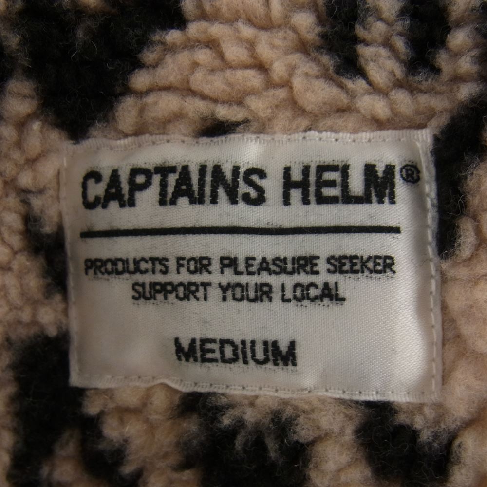 キャプテンズヘルム  CH22-AW-J08 BOA-FLEECE COACH JKT ボアフリース コーチジャケット カーキ系 M【美品】【中古】