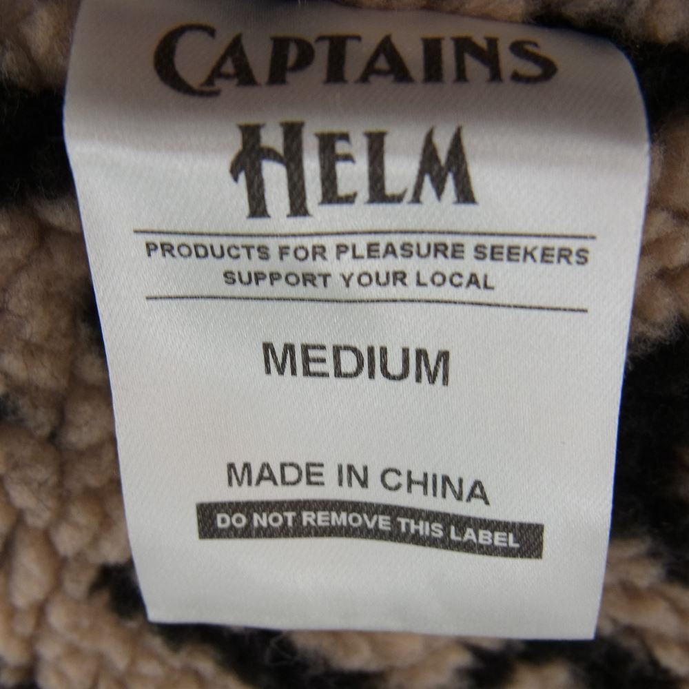 キャプテンズヘルム  CH22-AW-J08 BOA-FLEECE COACH JKT ボアフリース コーチジャケット カーキ系 M【美品】【中古】